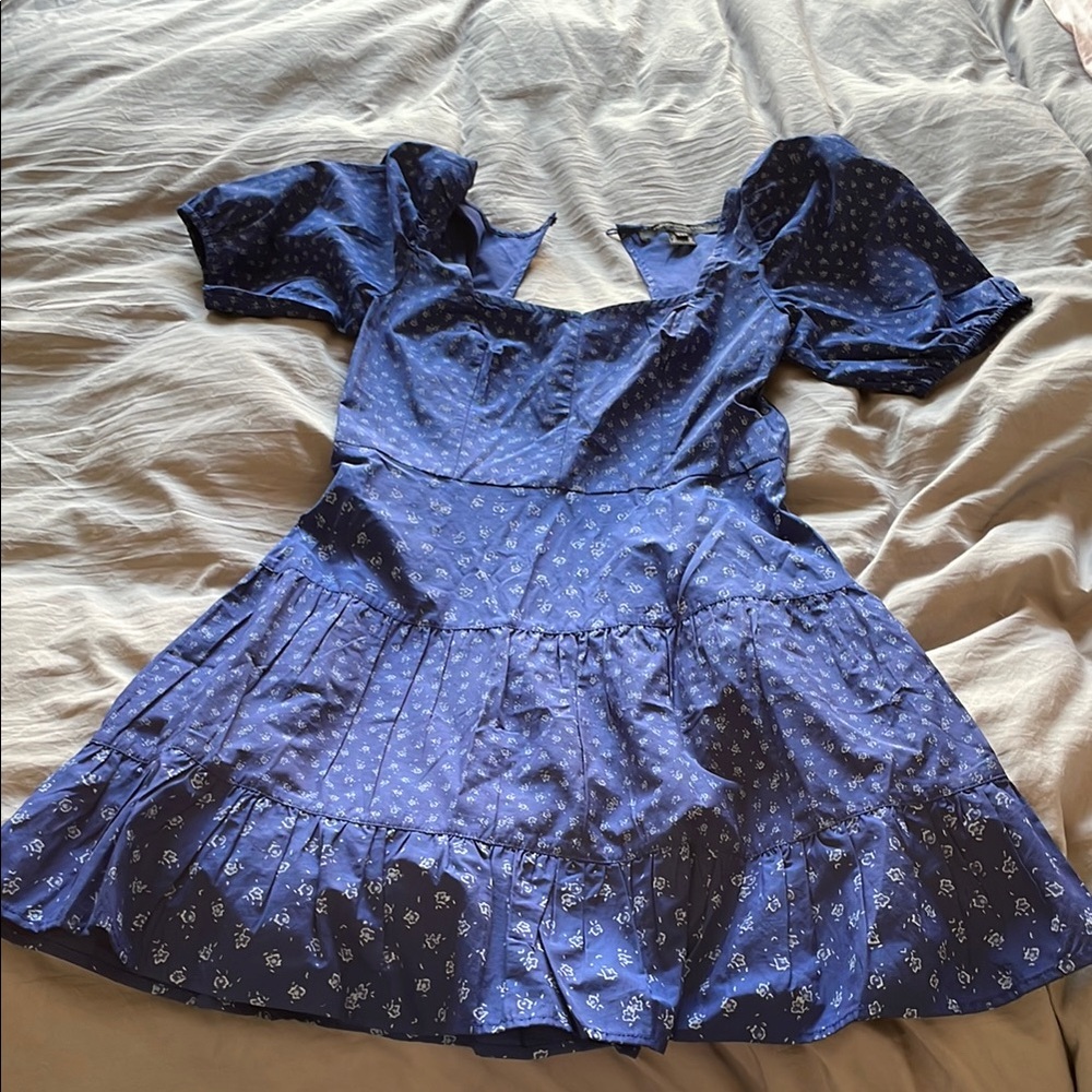 French Connection blue floral mini Dress